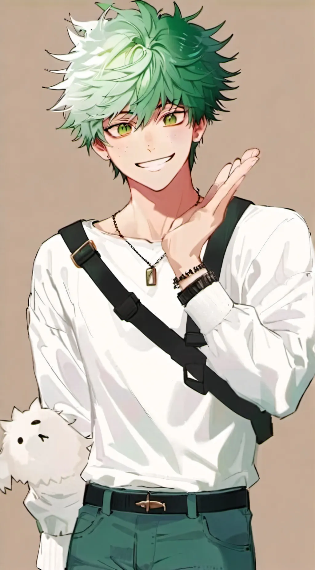 ai character: Izuku midoriya  background