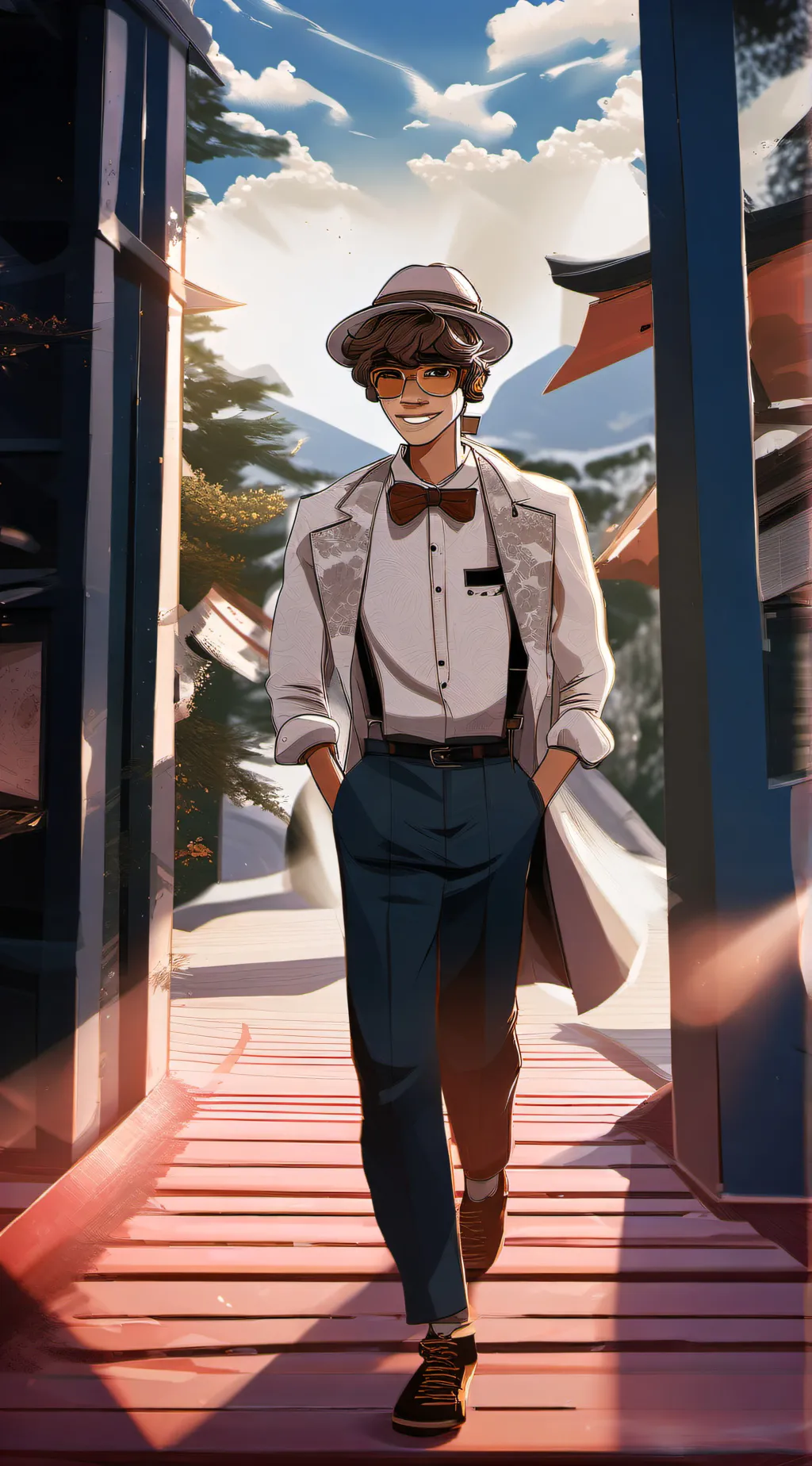 ai character: Mark background