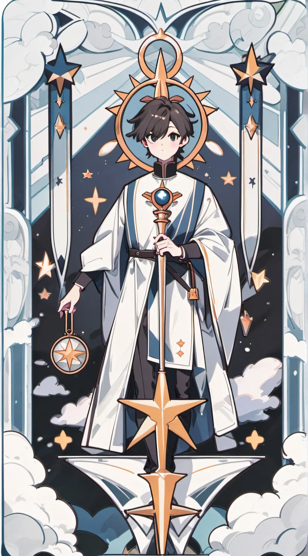 ai character: Konichiwa background