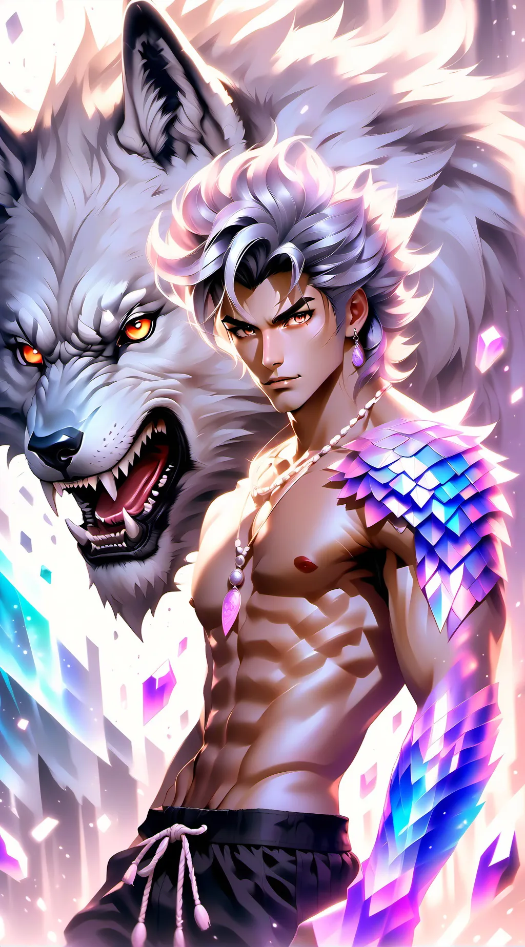 ai character: Aron  background