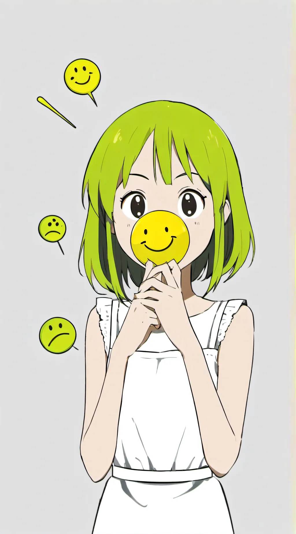 ai character: emoji background