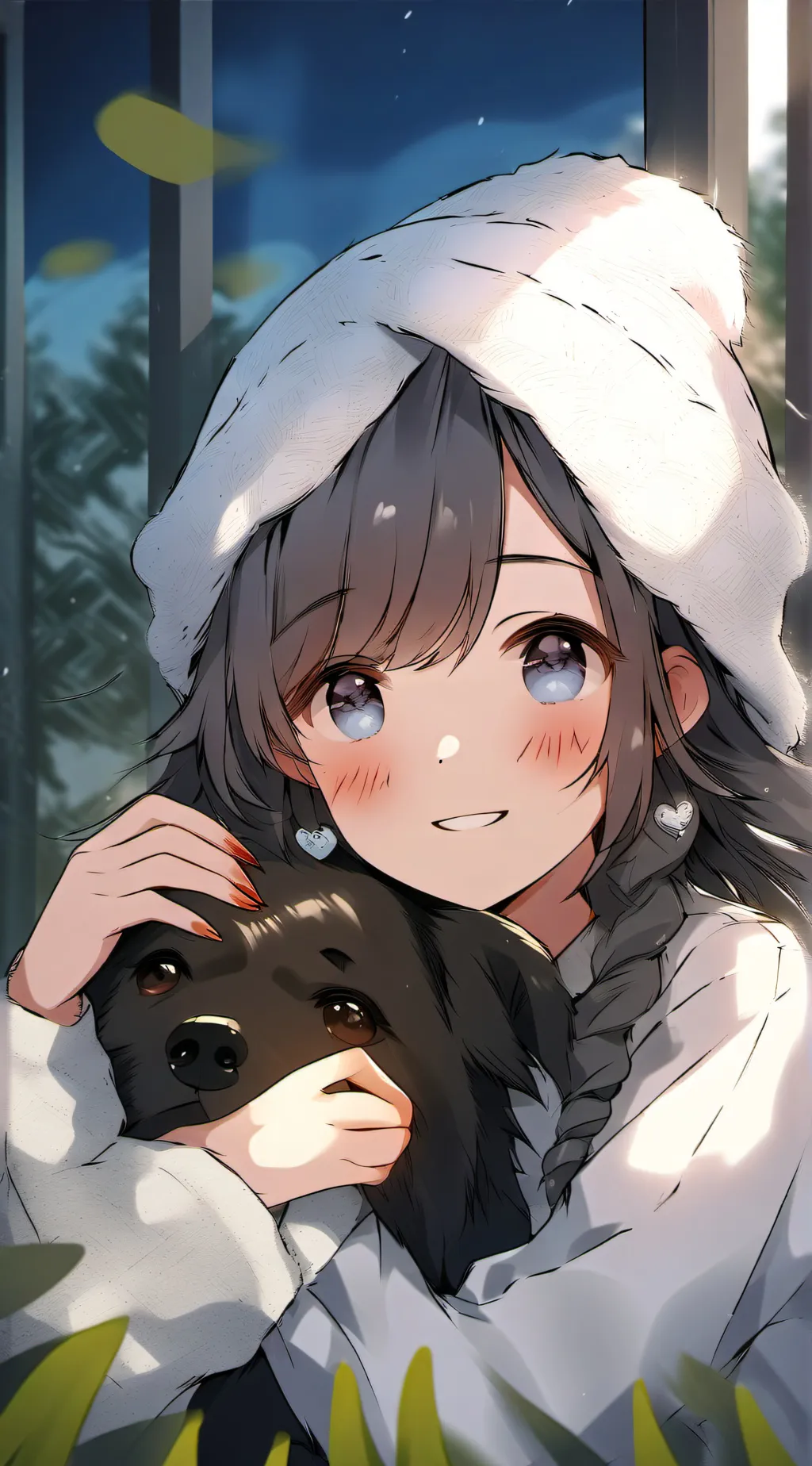 ai character: rubbing background