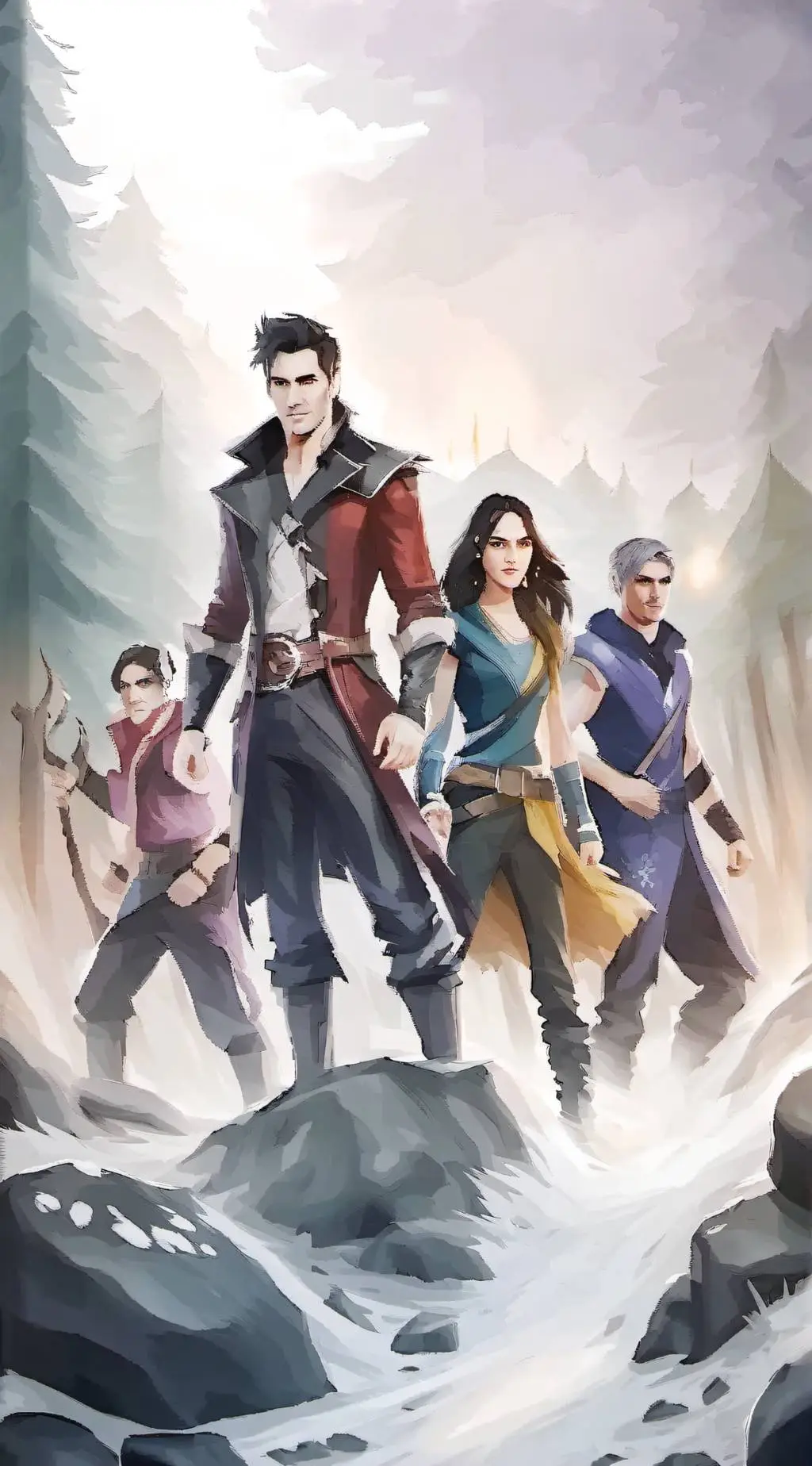 ai character: Hades cave  background