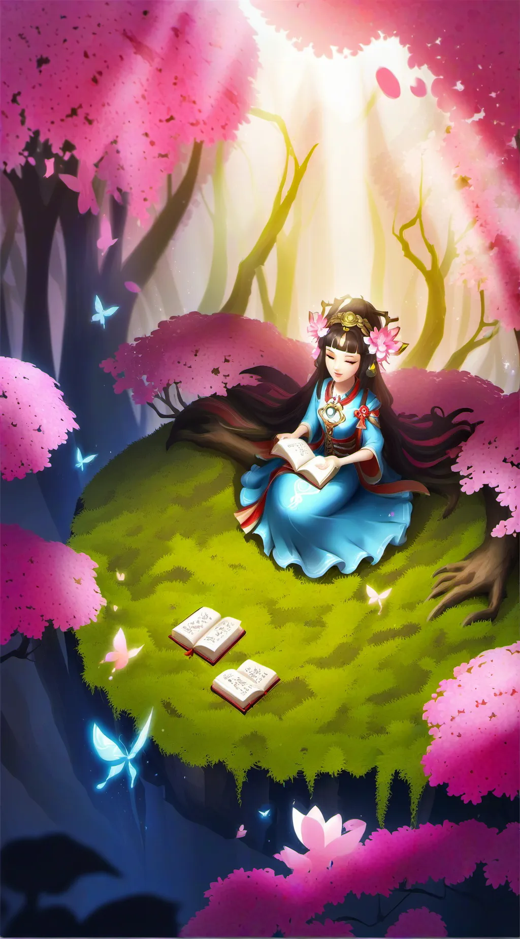 ai character: Sakura background