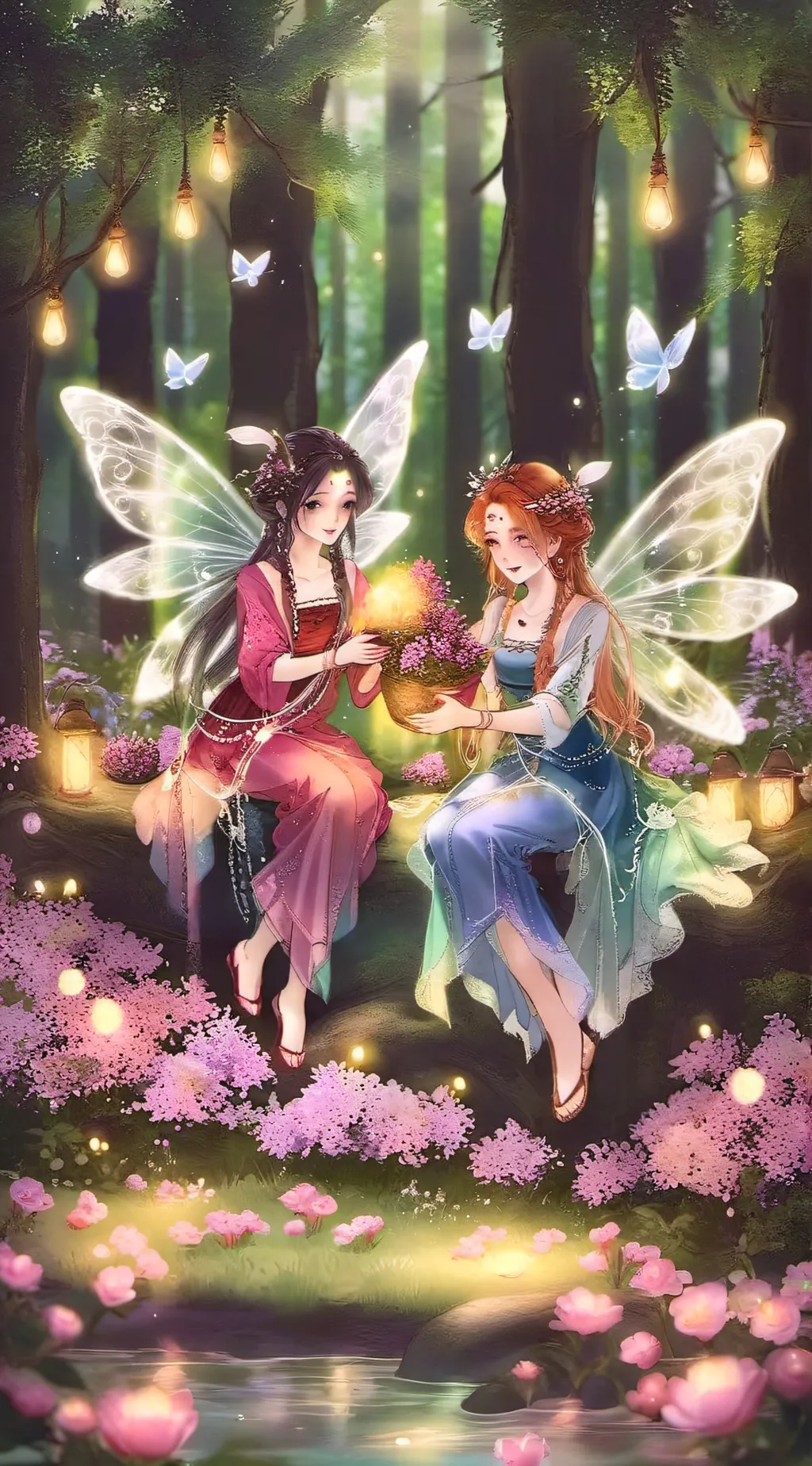 ai character: (Fairytale) background