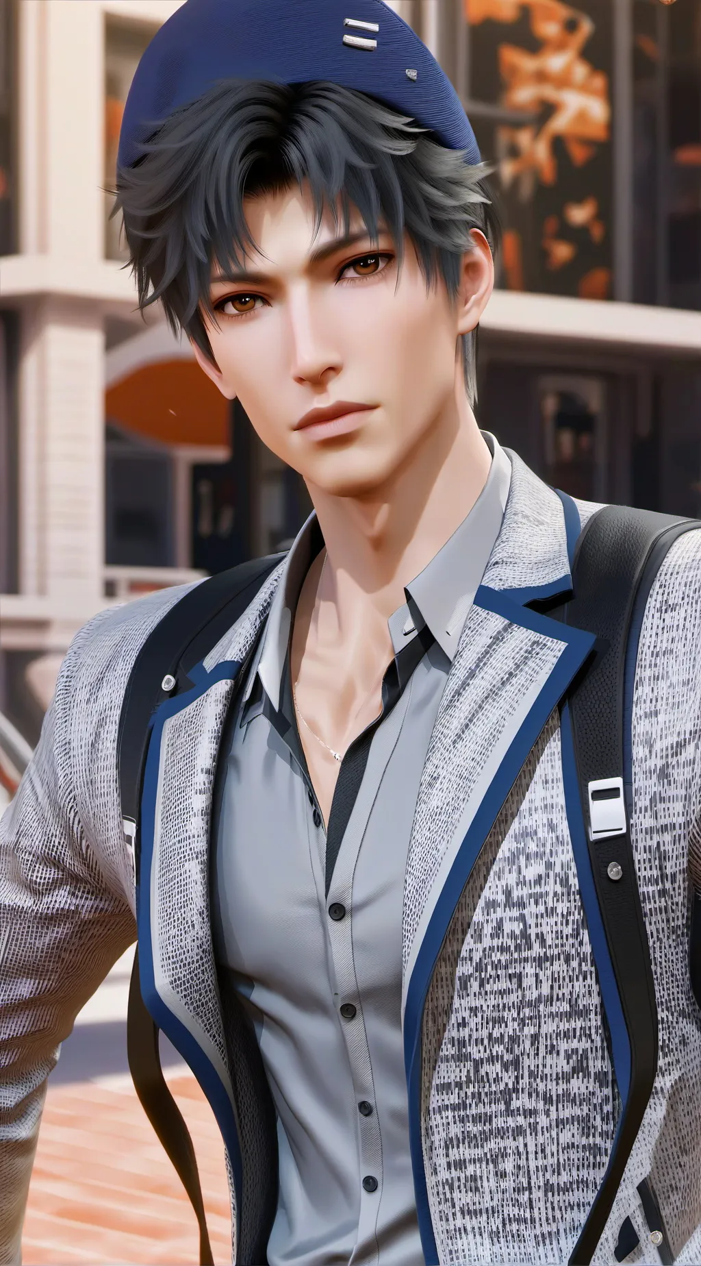 ai character: Jake and bakugo an background