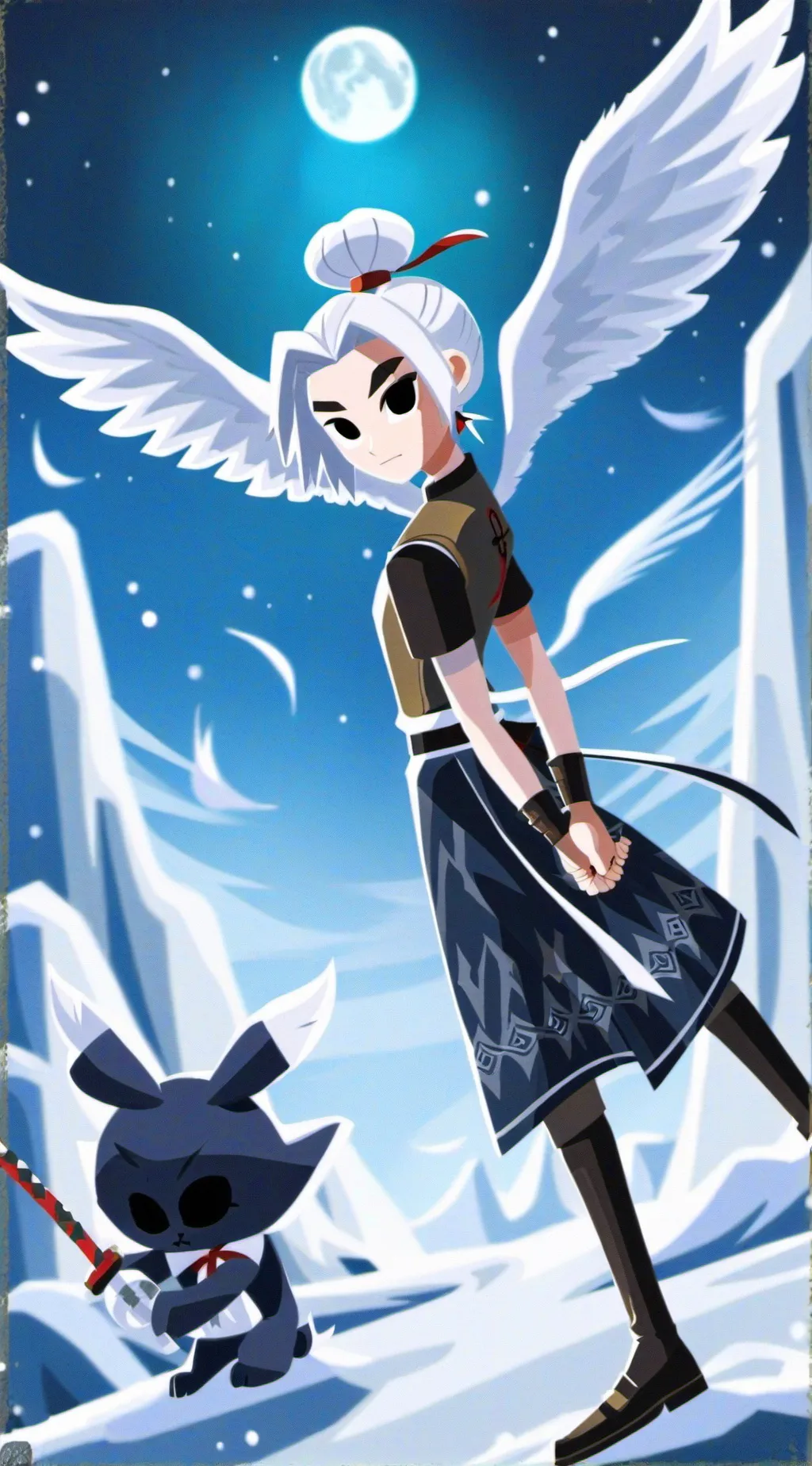 ai character: shaman,clown,cheif background