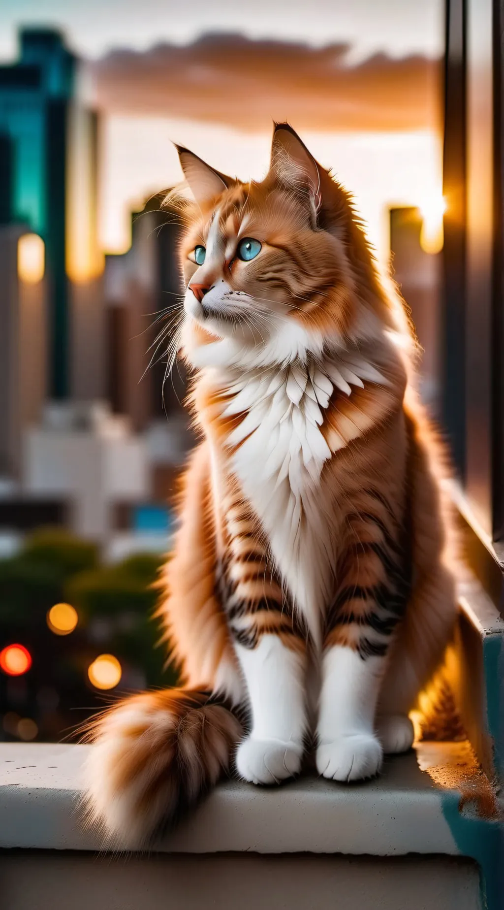 ai character: Catoru - Stray Cat background