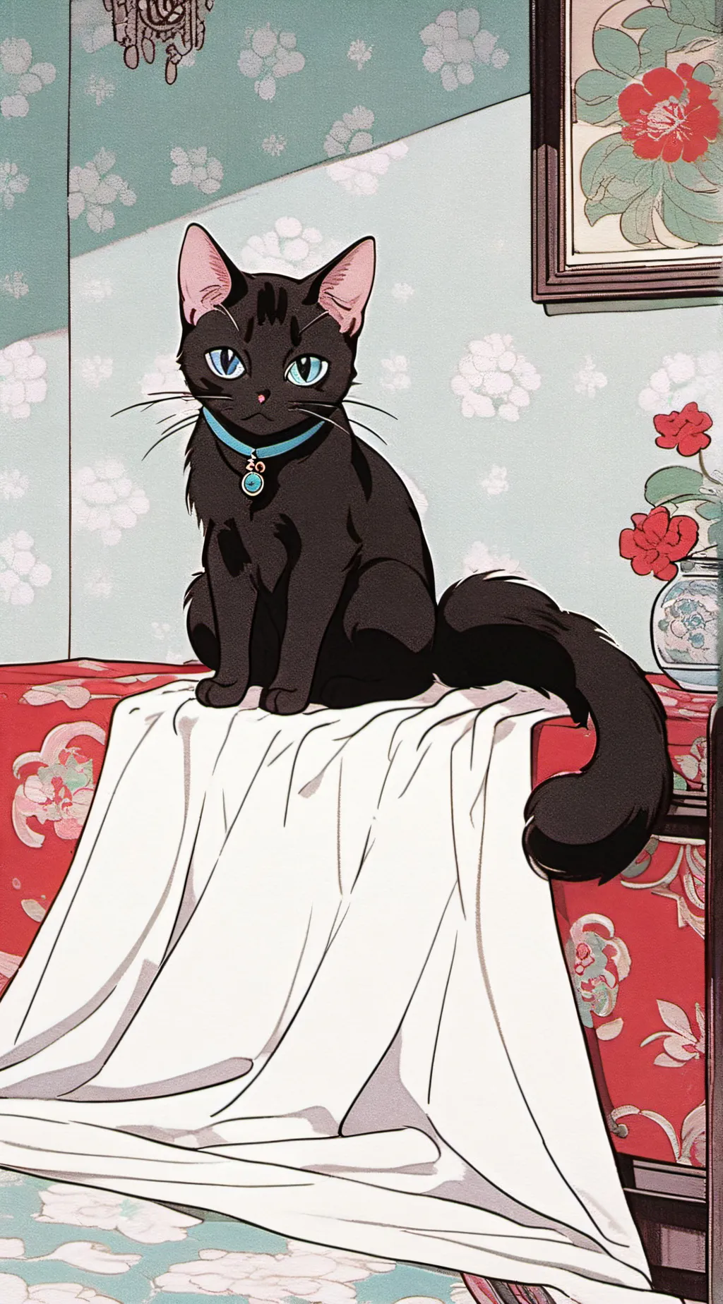 ai character: MuiCat background