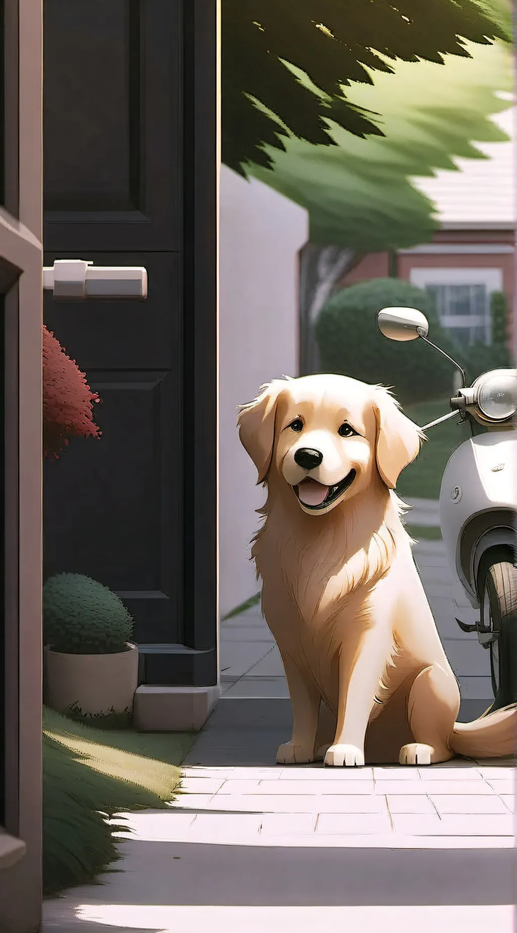 ai character: doggy woogy background