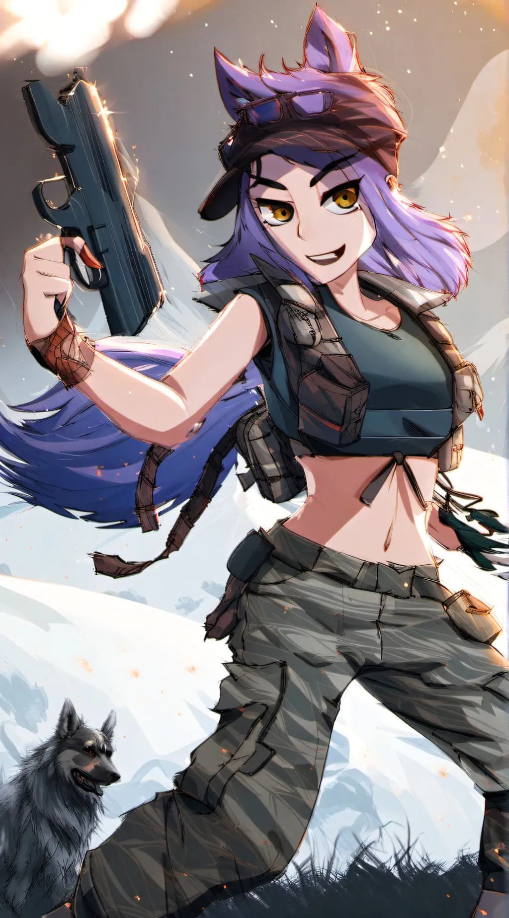 ai character: Puffy (HTF) background