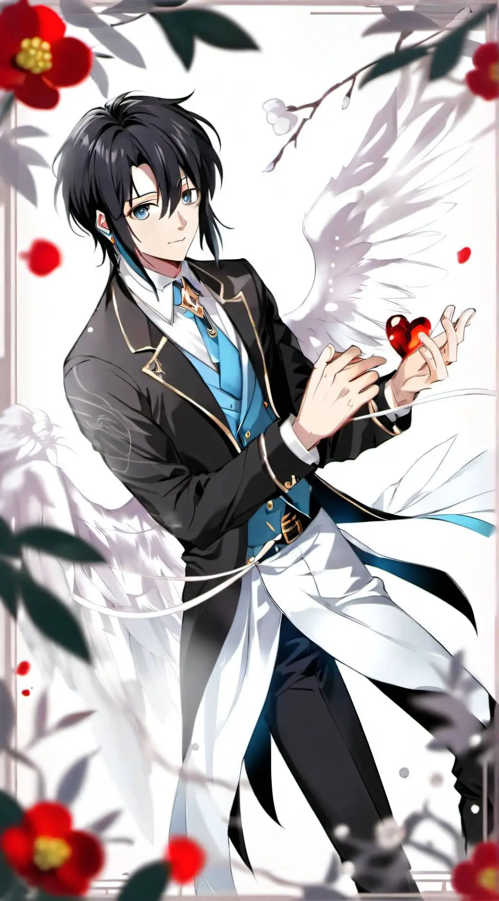 ai character: cupid muchiro background