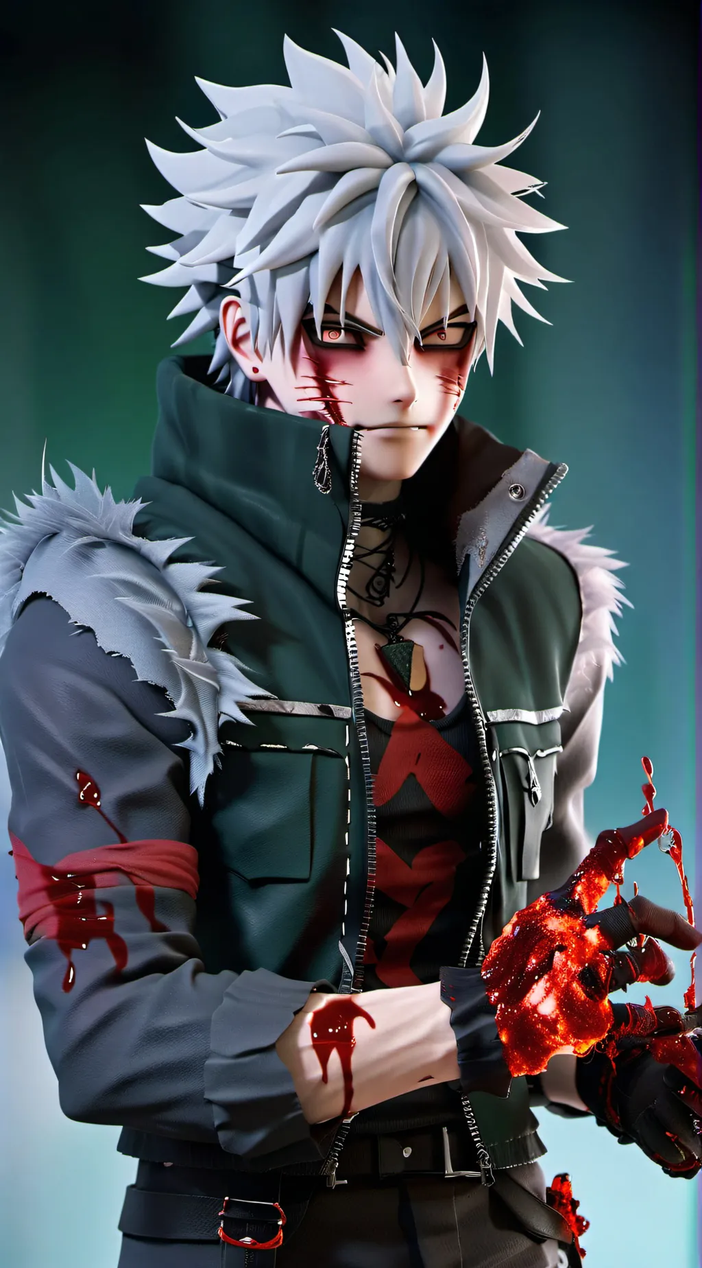 ai character: vampire kakashi background