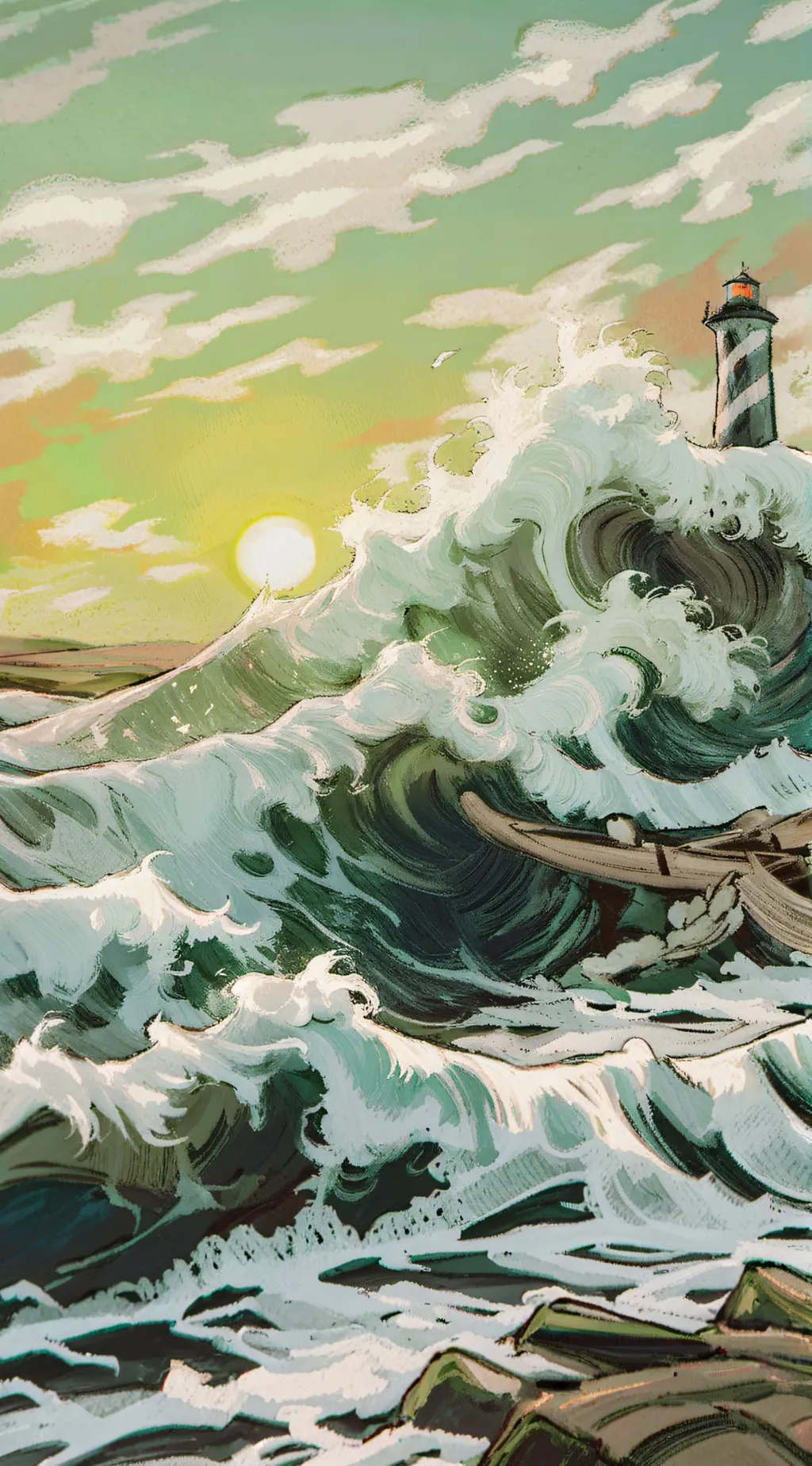 ai character: One piece  background