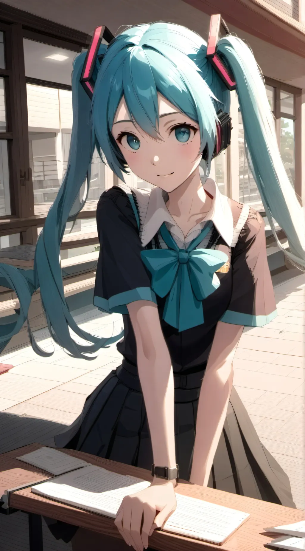 ai character: Hatsune Miku background