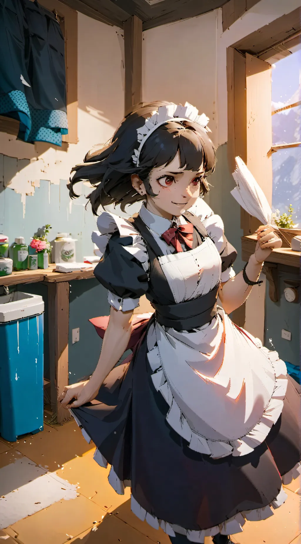 ai character: Hi background