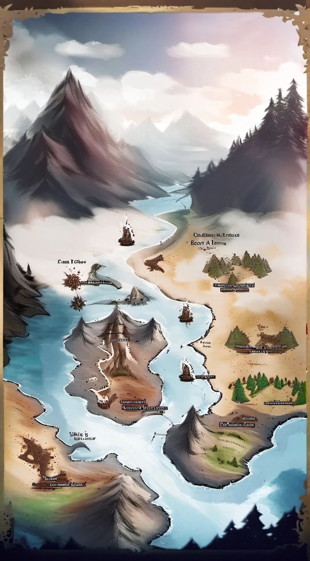 ai character: New island background