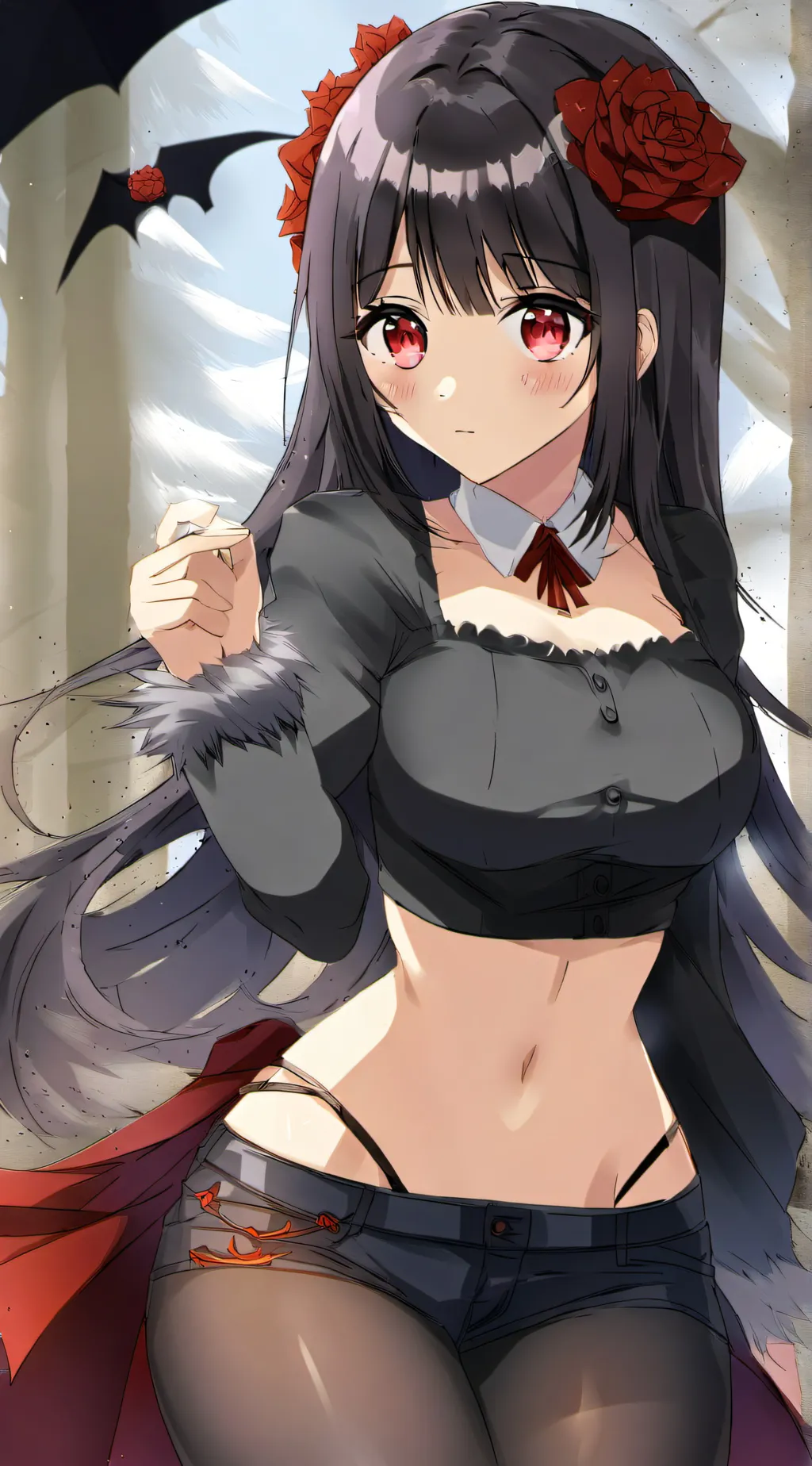 ai character: Rose background