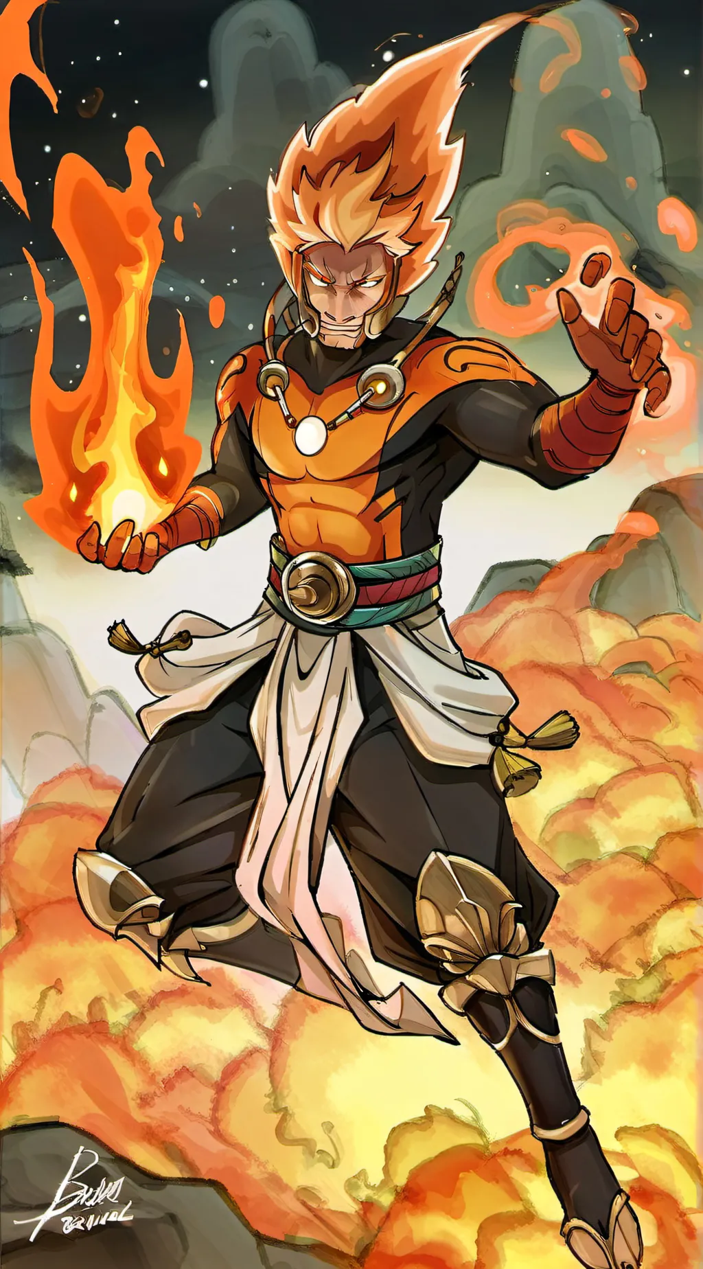 ai character: larfleeze  background