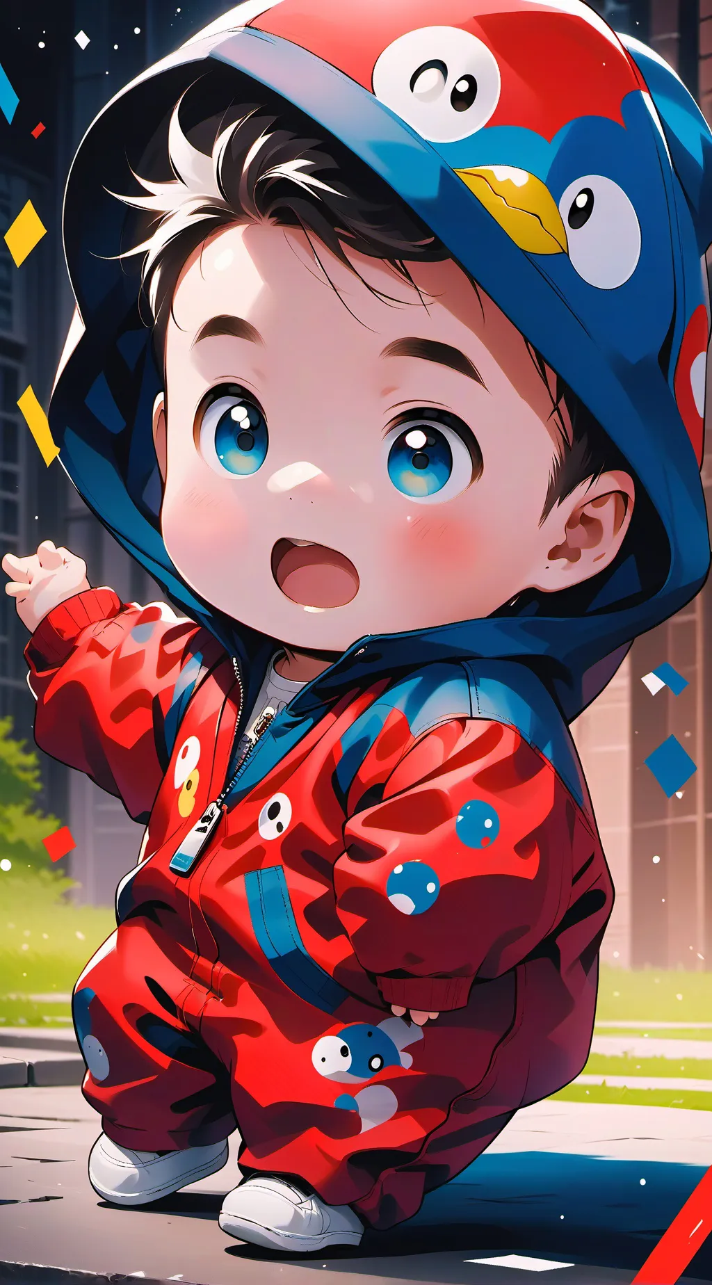 ai character: poop background