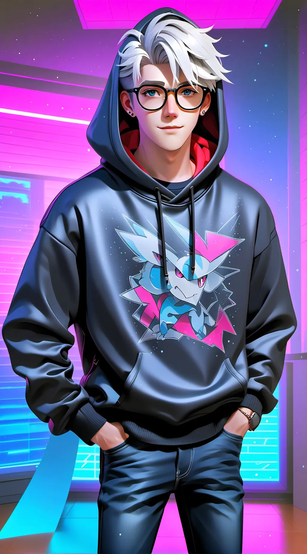 ai character: Conner  background