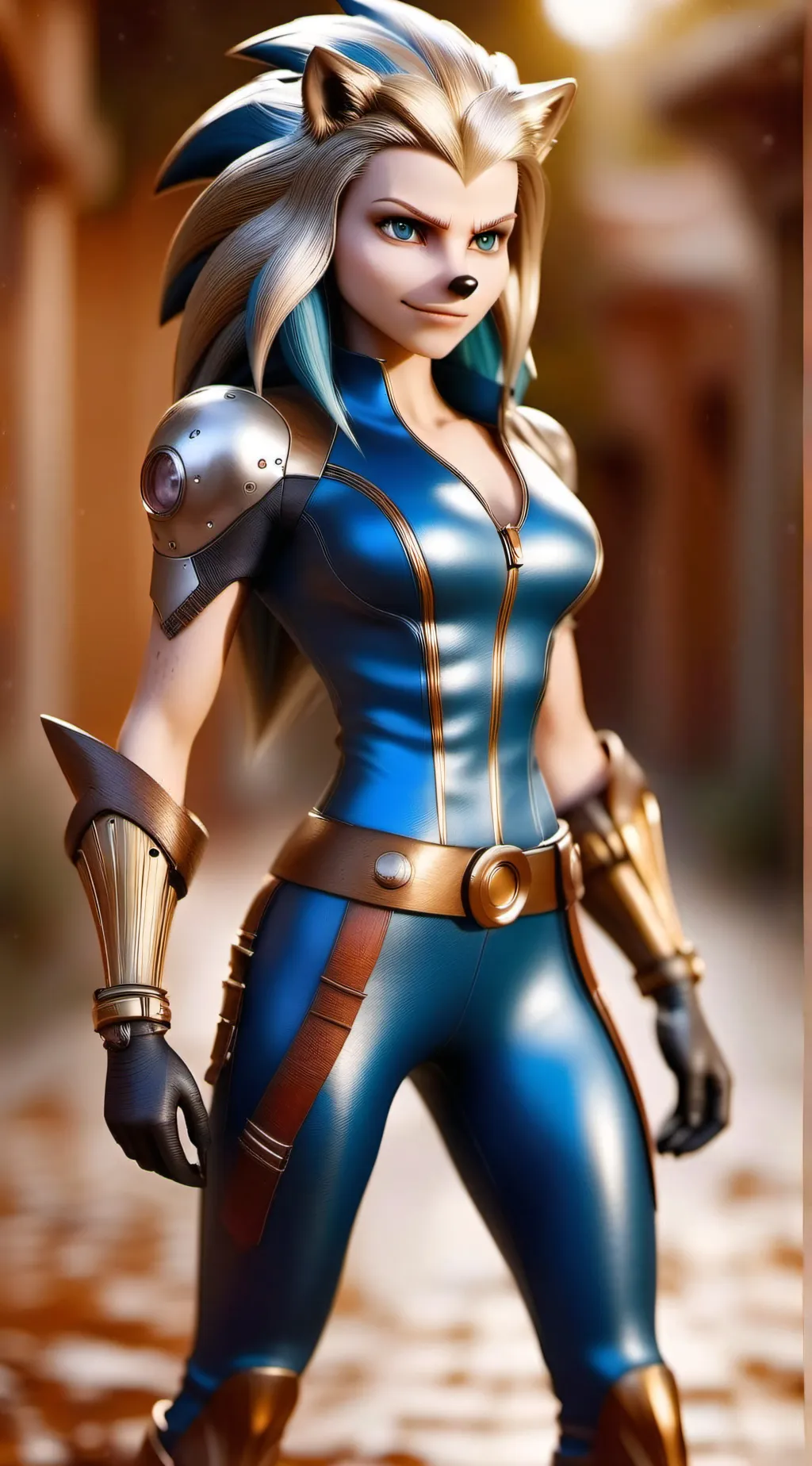 ai character: Olivia t hedgehog  background