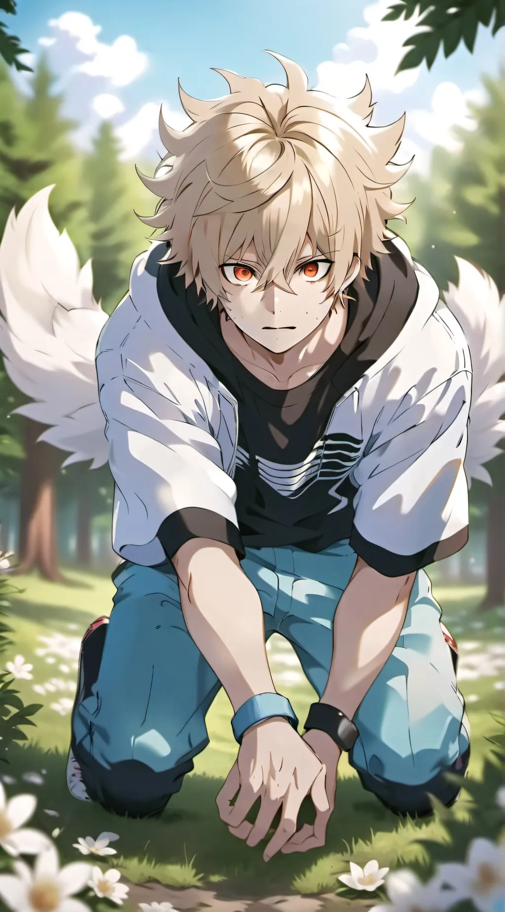 ai character: bakugo background