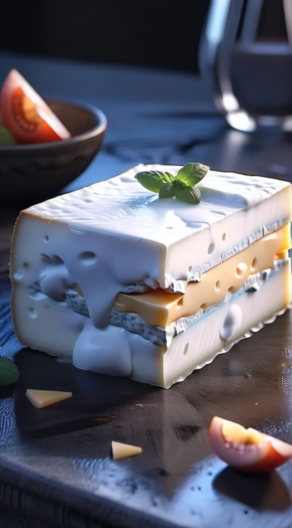 ai character: Cheese background