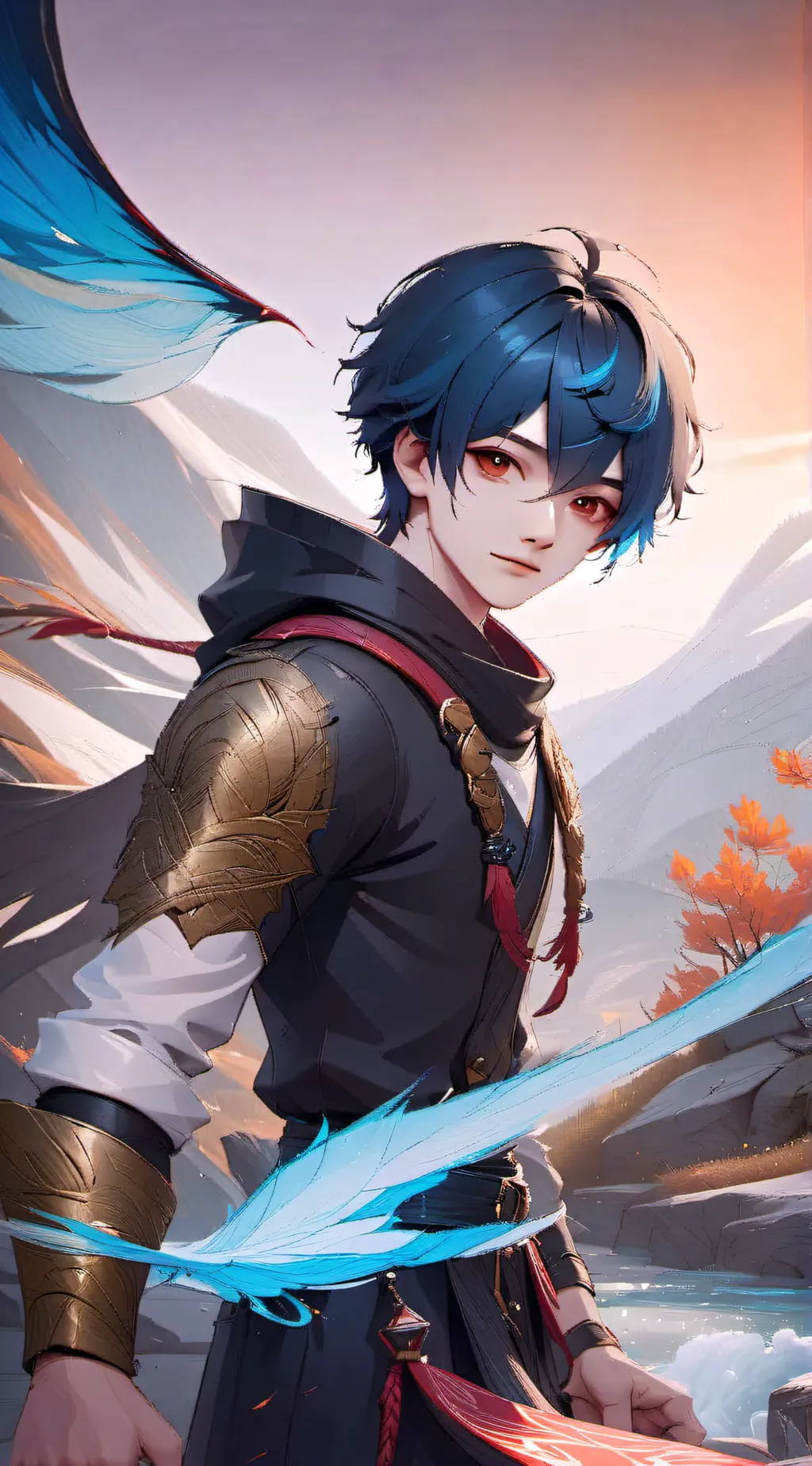 ai character: ein background