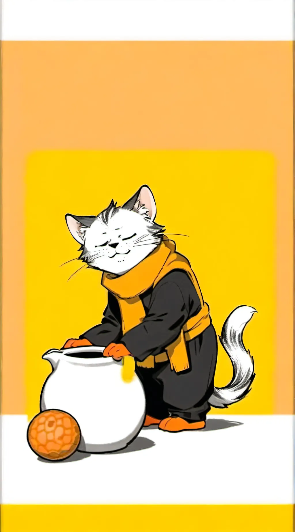 ai character: garfeld background