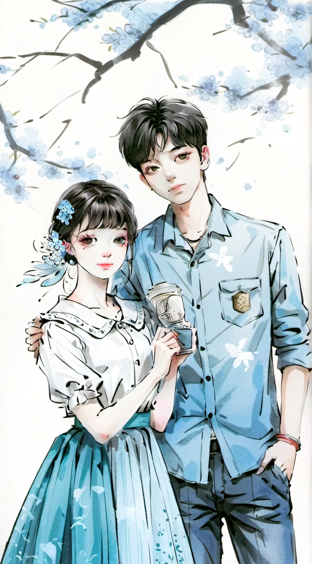 ai character: Amir and Mia background