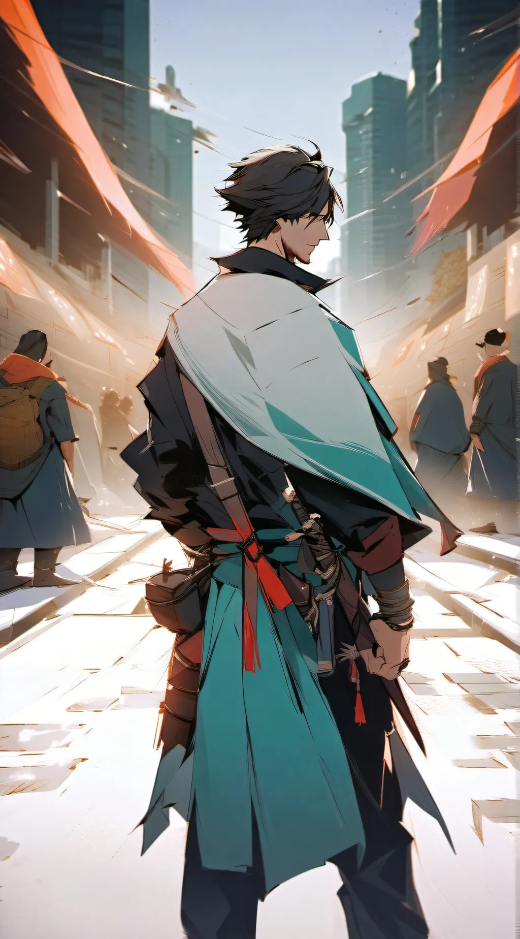 ai character: Adam  background