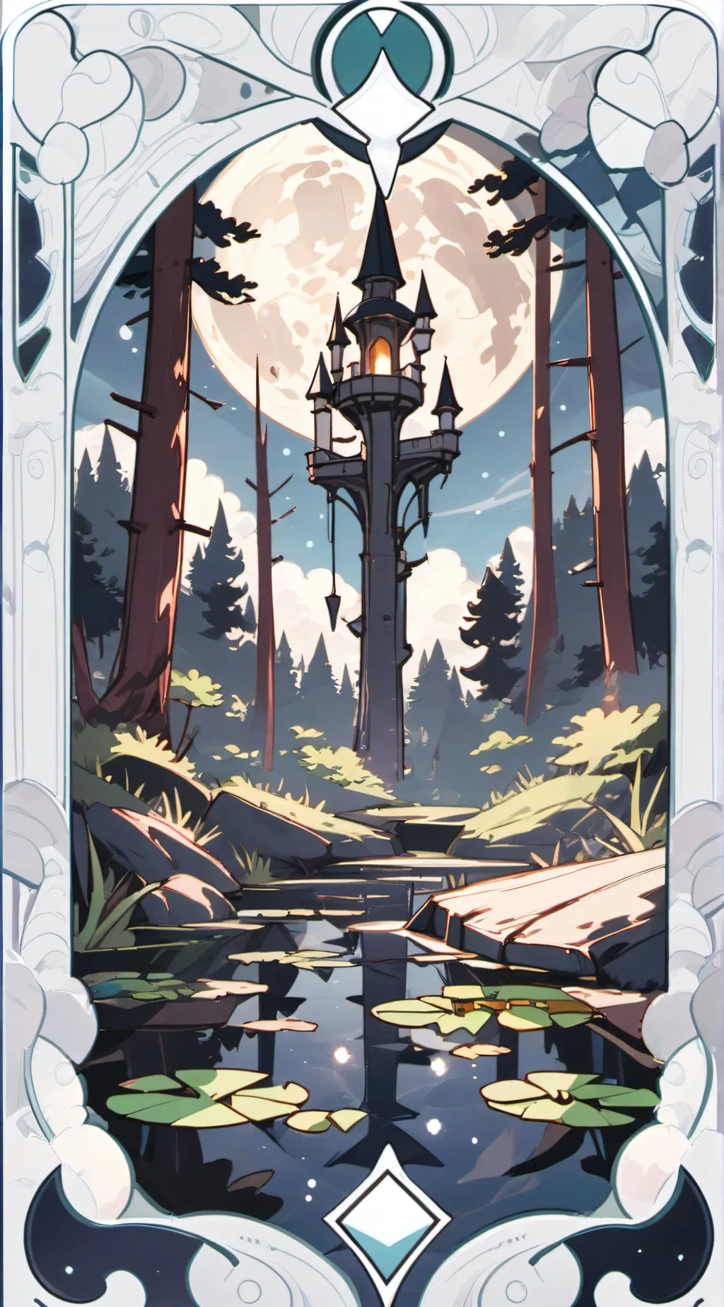 ai character: 🌿swamp🫧 background