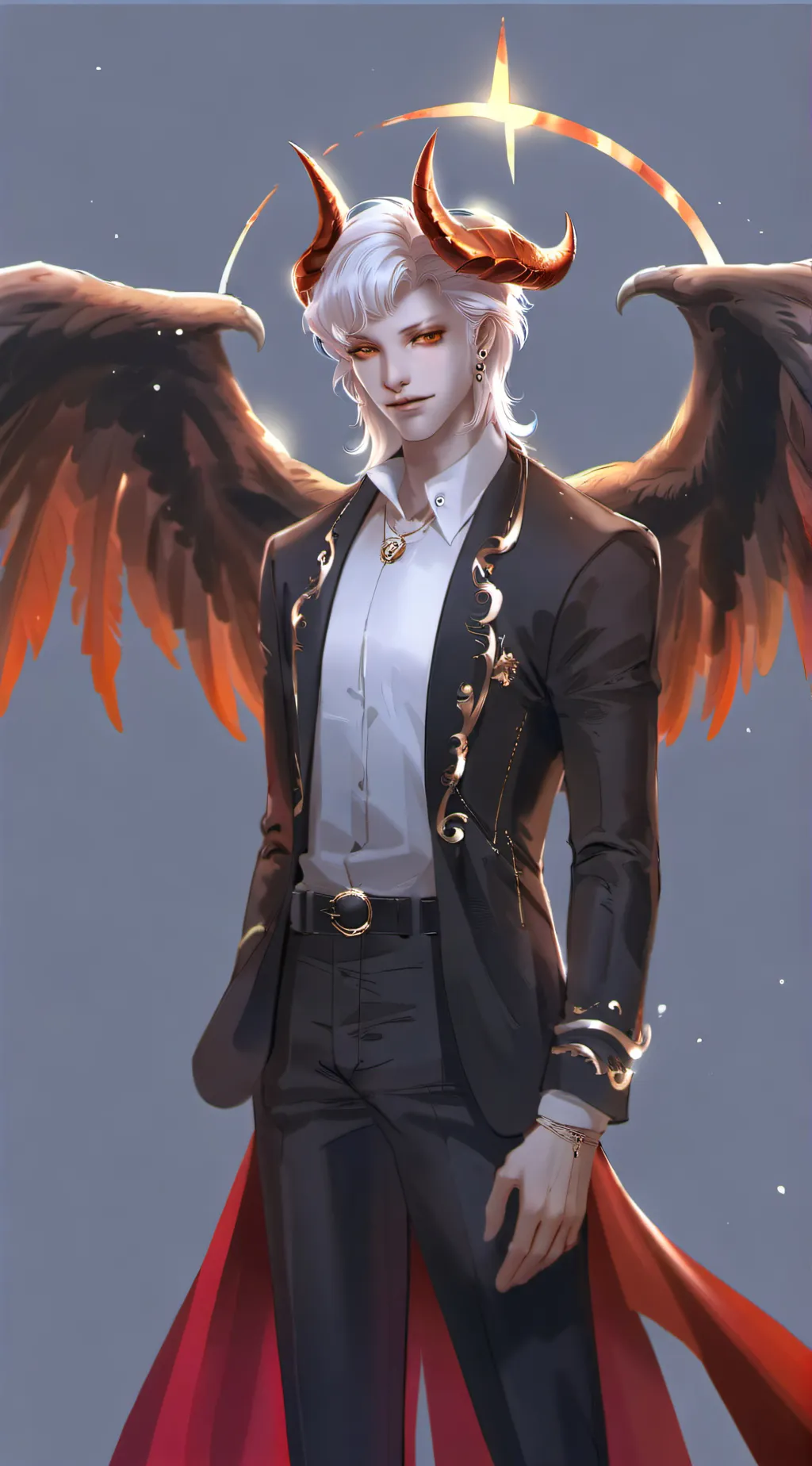 ai character: Lucifer  background