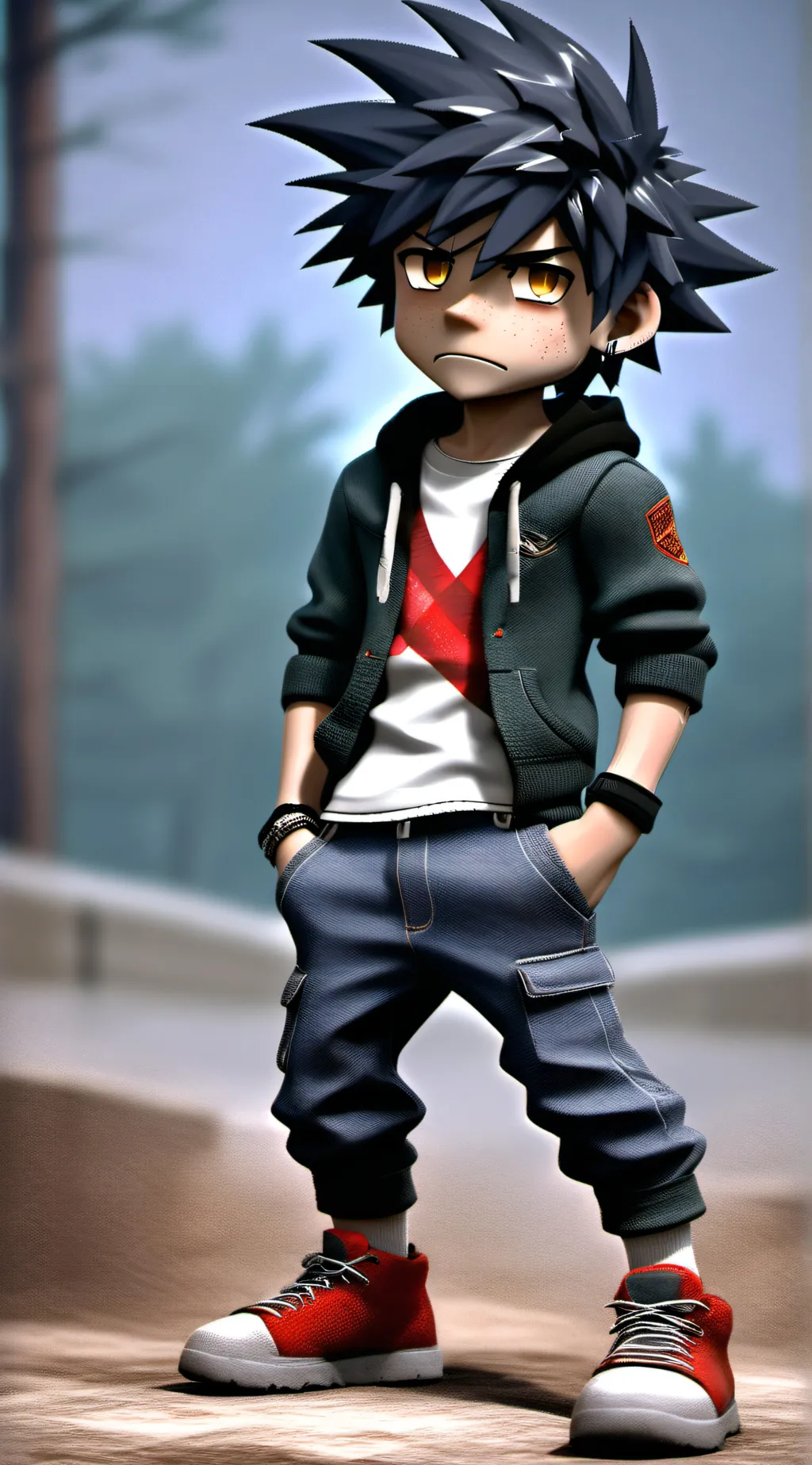 ai character: Mean abbie background