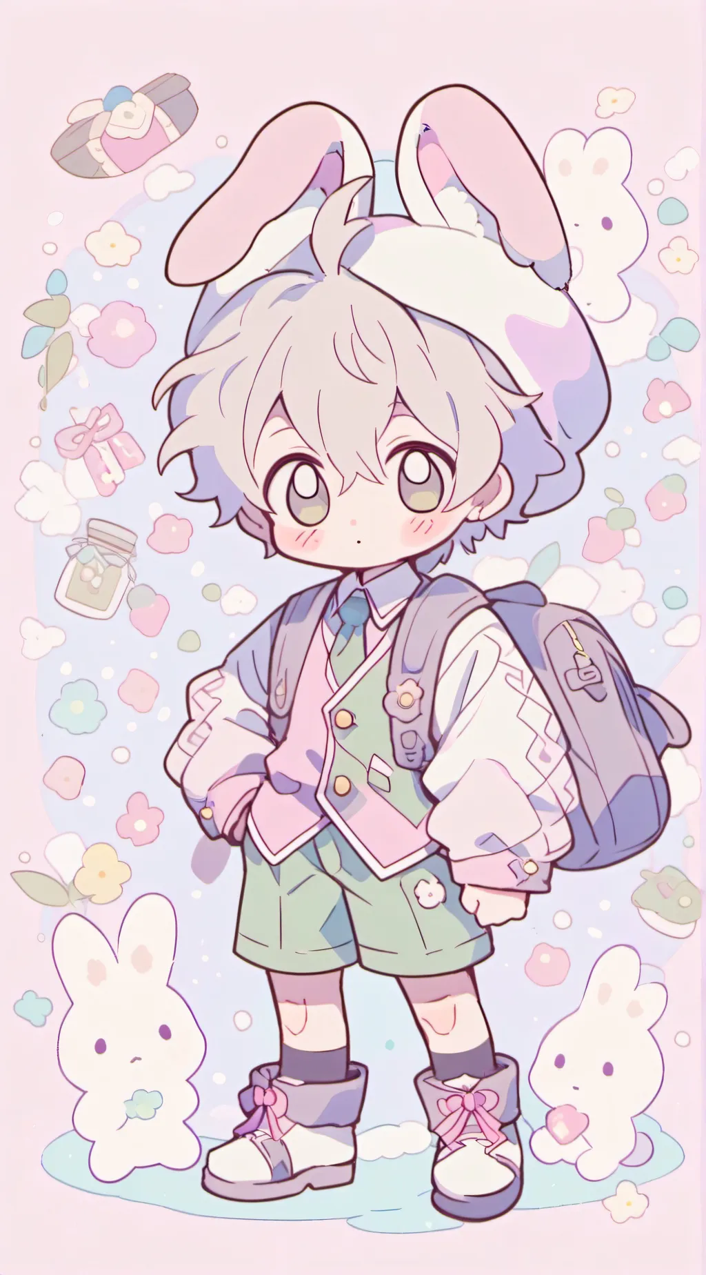 ai character: bun-der background