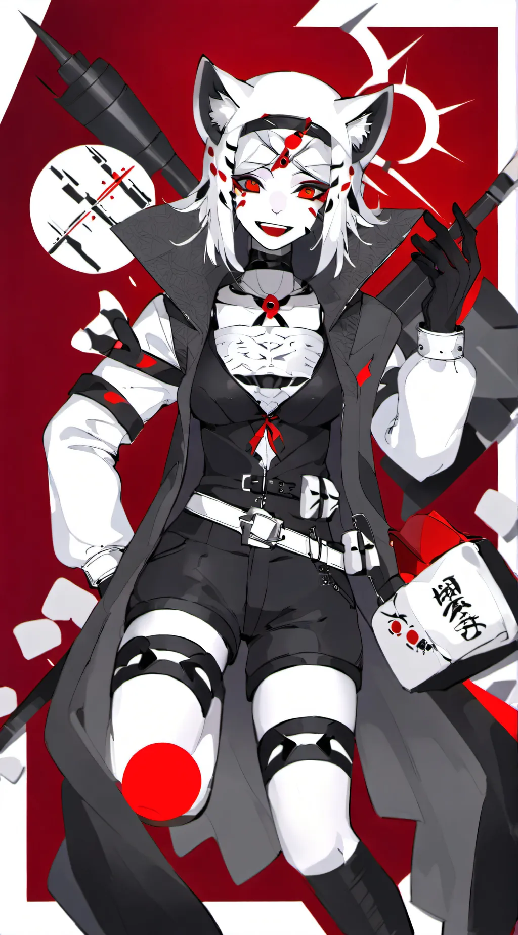 ai character: Slender boy☠️💀 background