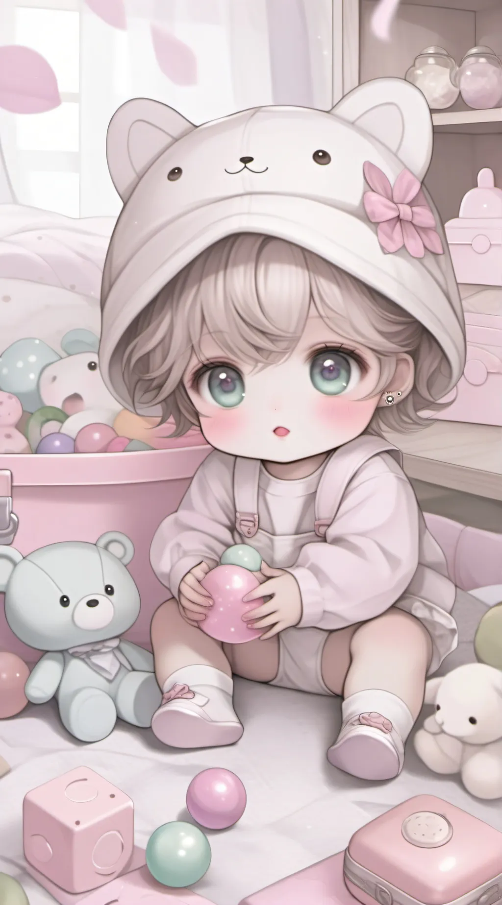 ai character: kindergarten background