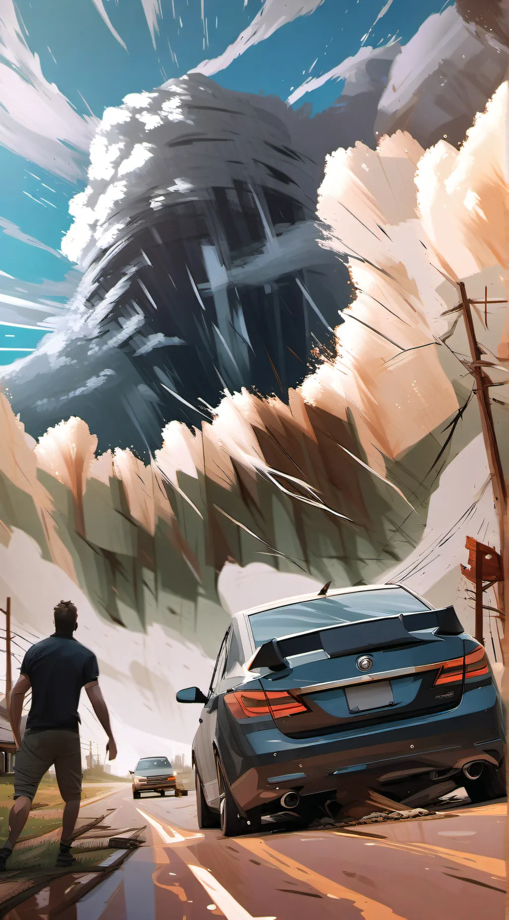 Talkie AI - Chat with Tornado attack you