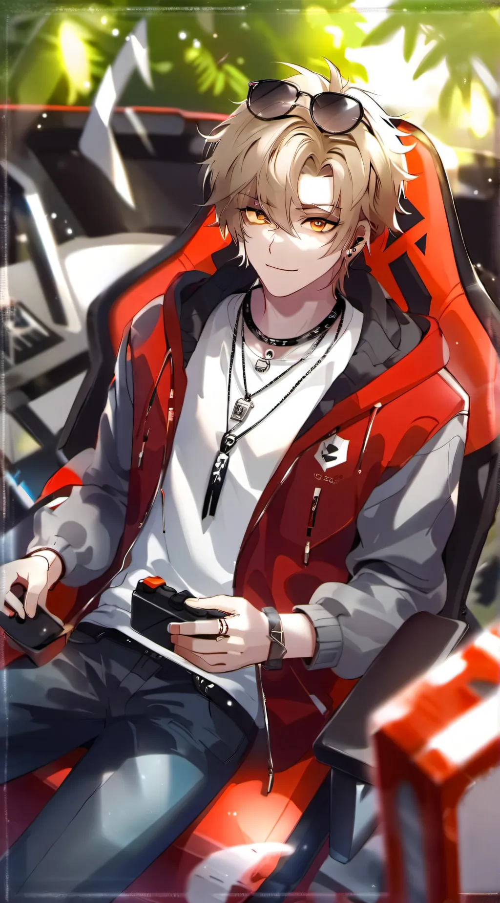 ai character: nix(streamer) background