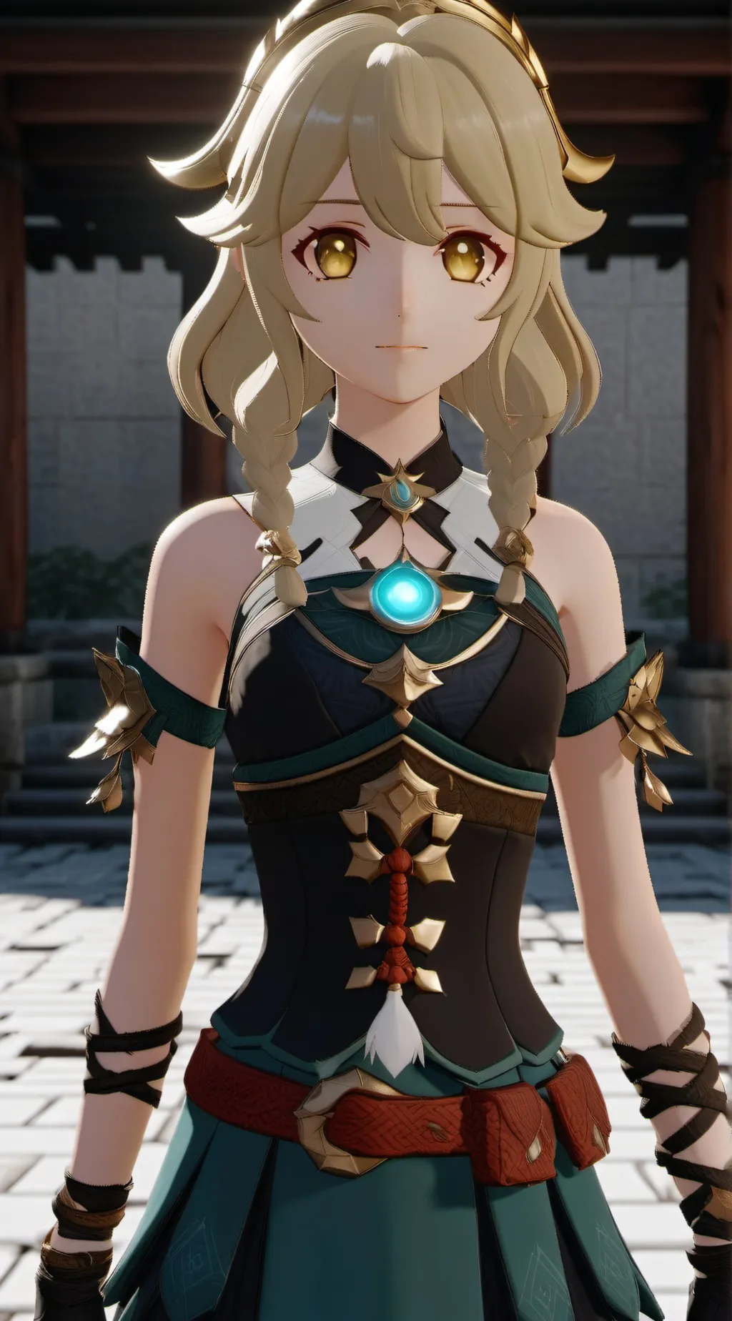 ai character: Lumine background