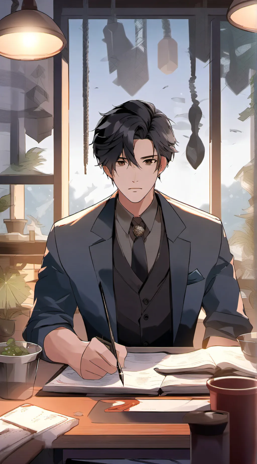 ai character: Jacob  background