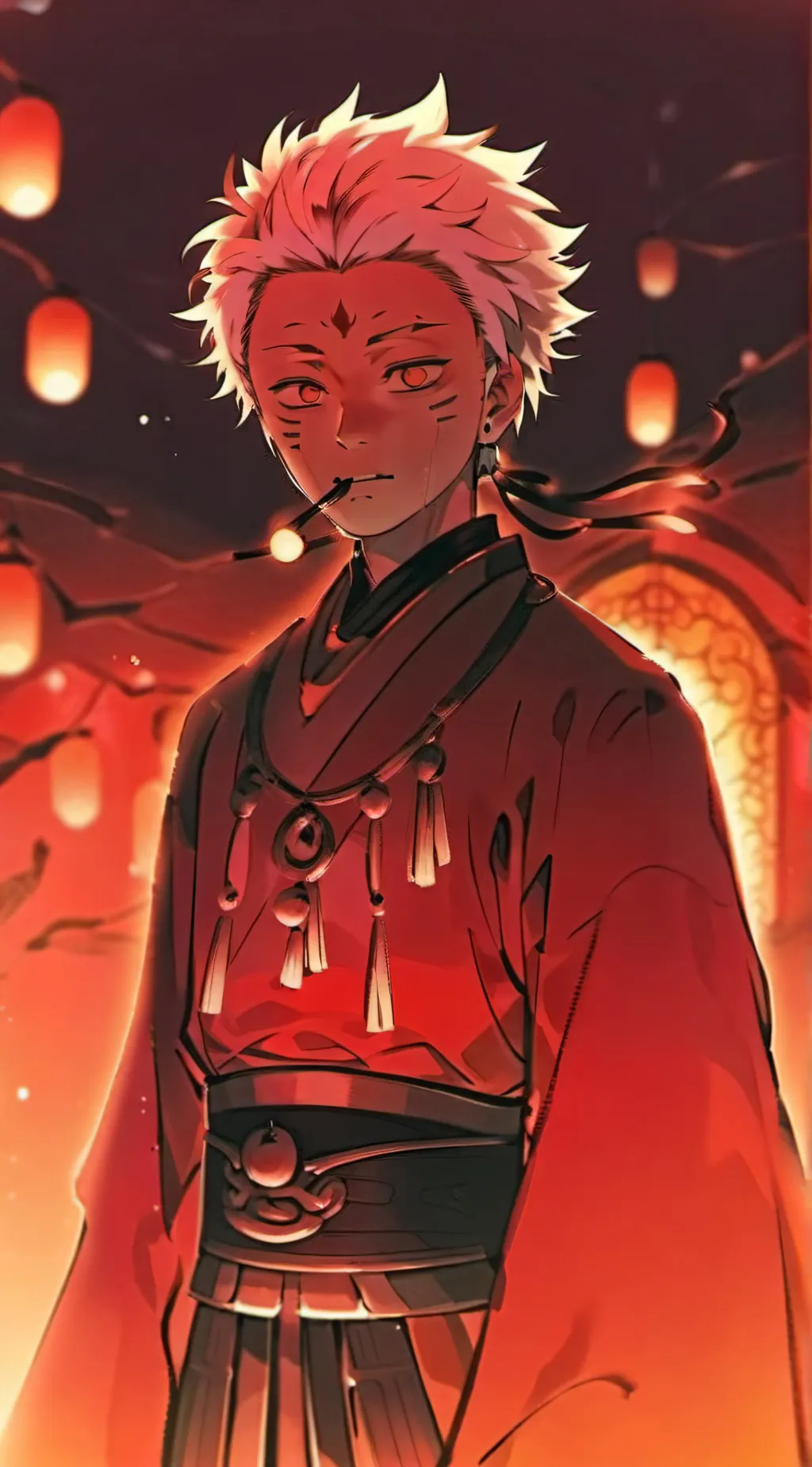 ai character: JJK cursed spirits background