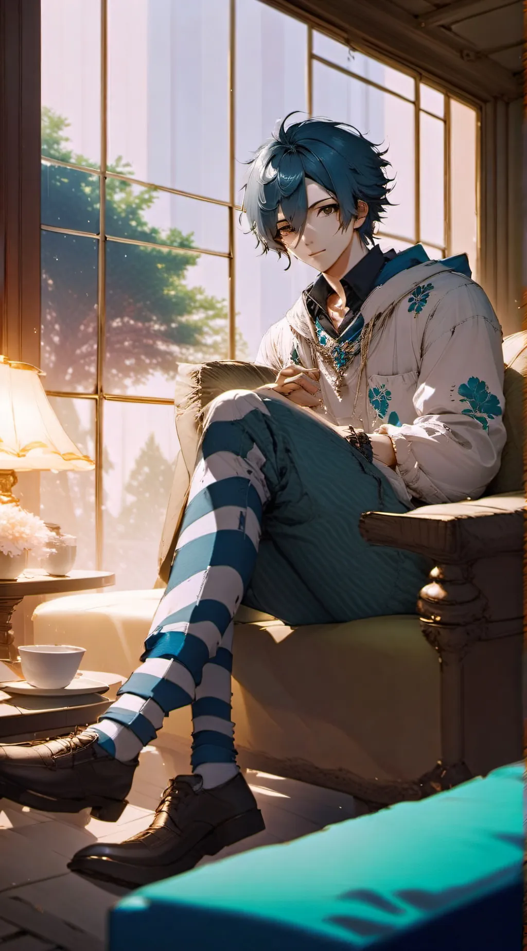 ai character: DEATH <3  background