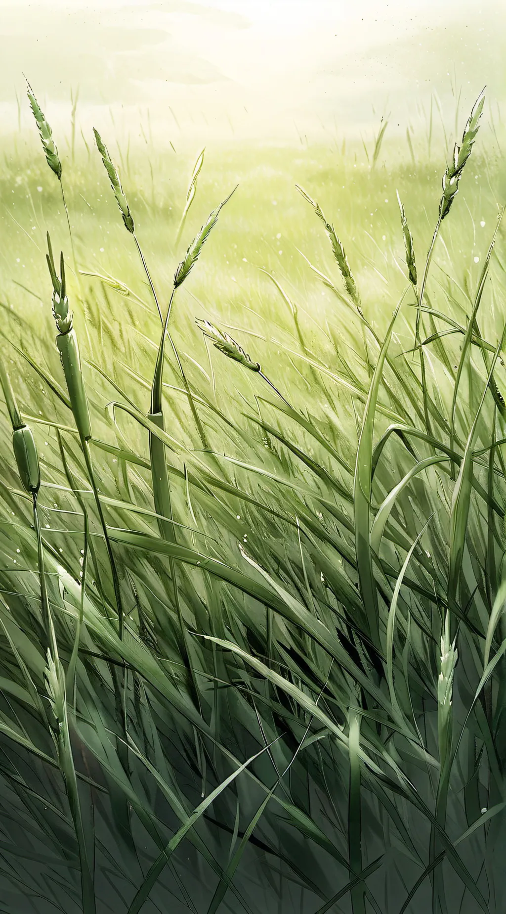 ai character: Touch grass background