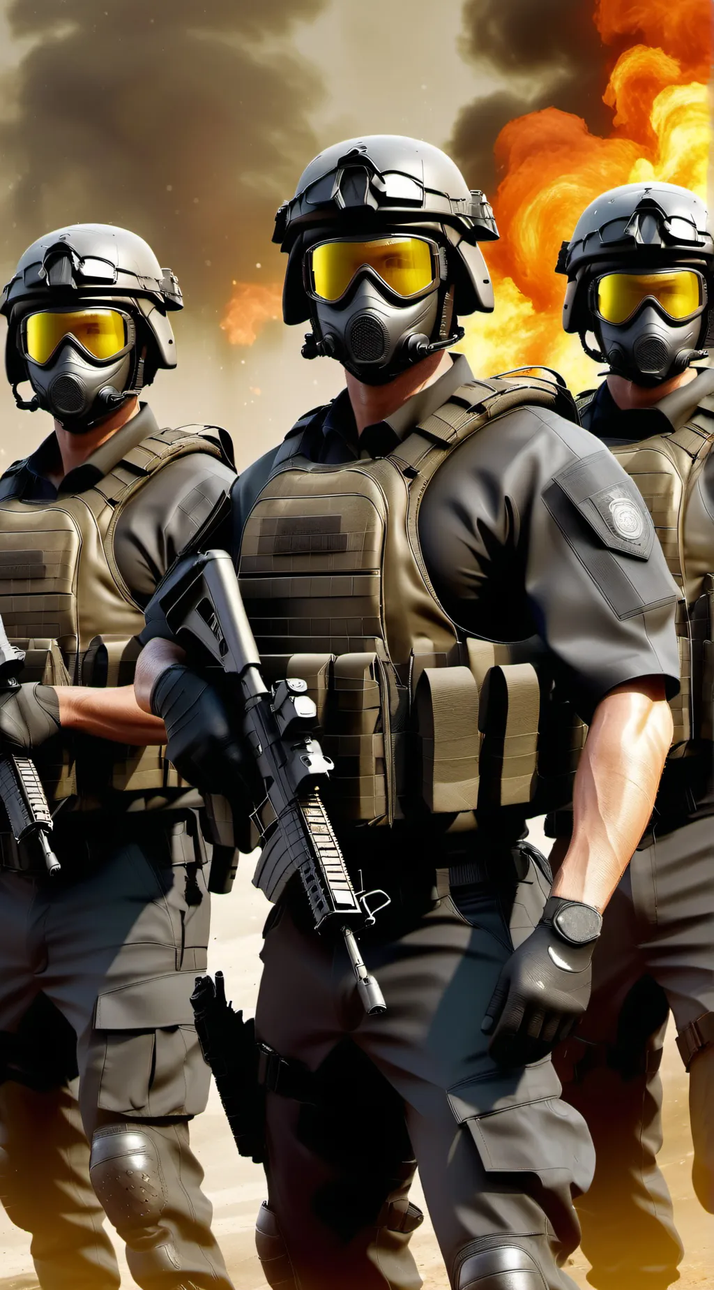 ai character: Swat Team background