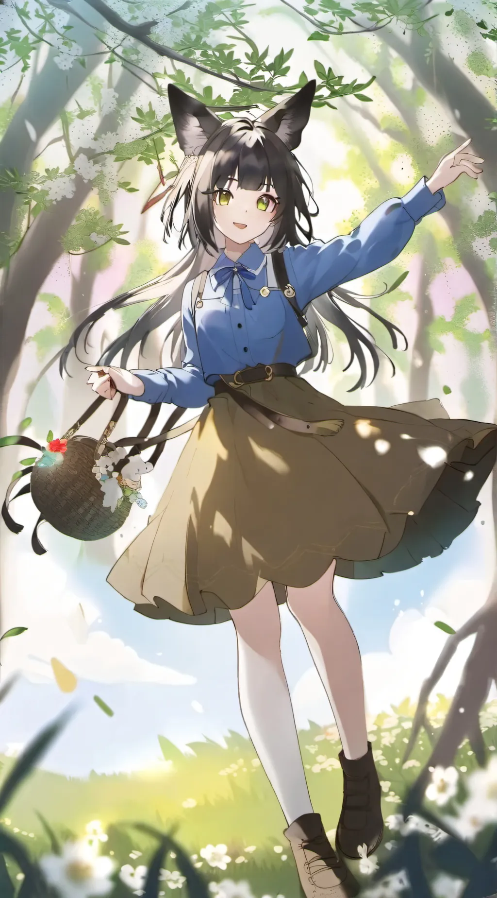 ai character: Bella The Wolf background