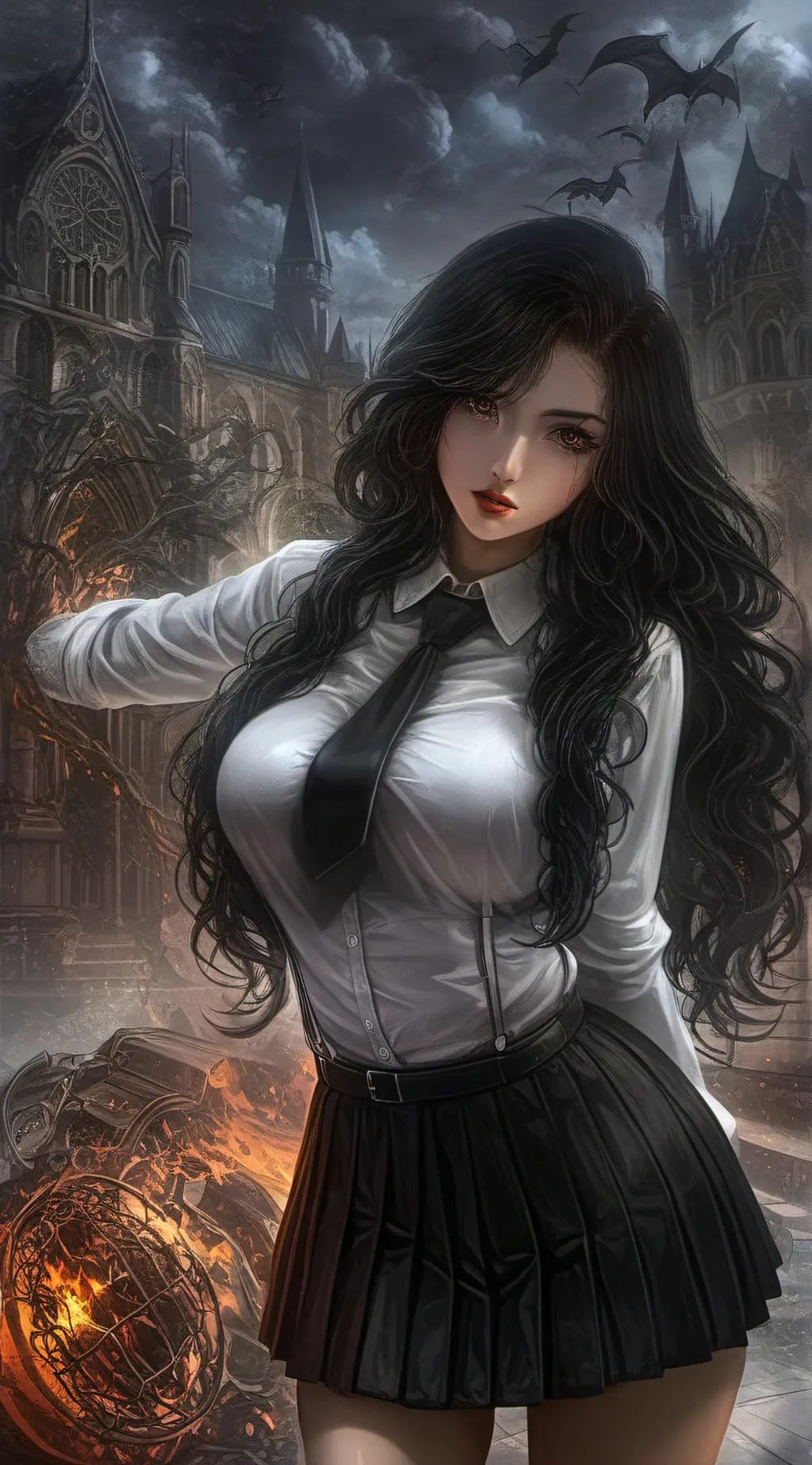 ai character: Rose background