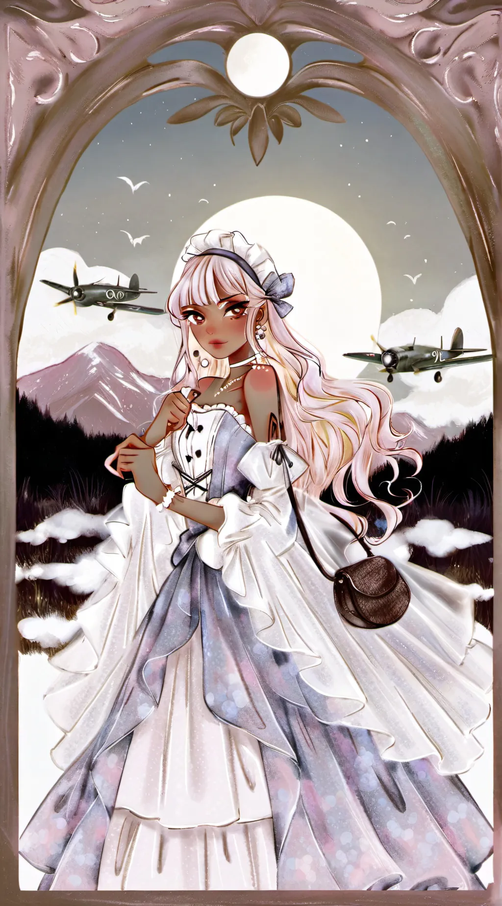 ai character: hh vacation day  background