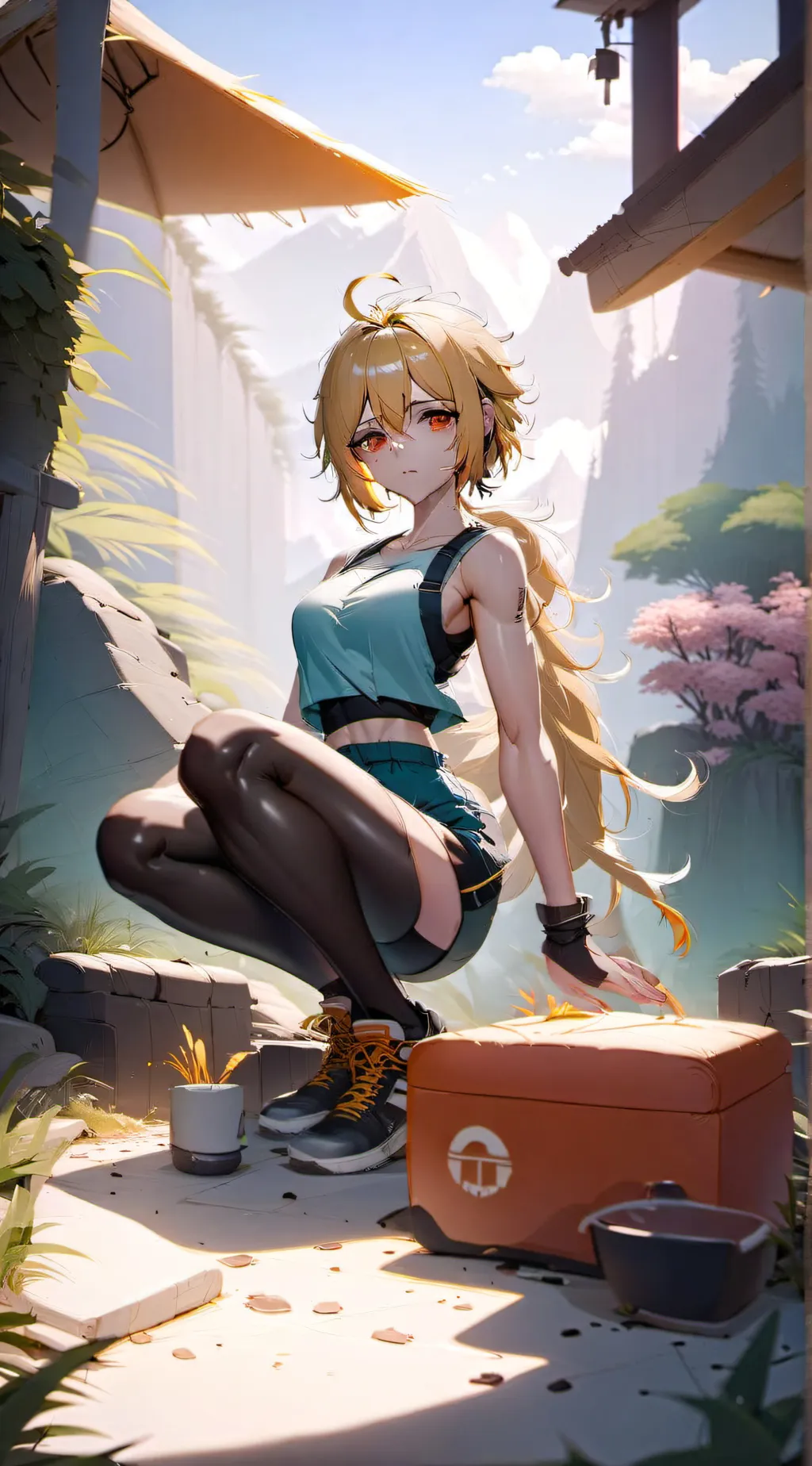 ai character: Aria background